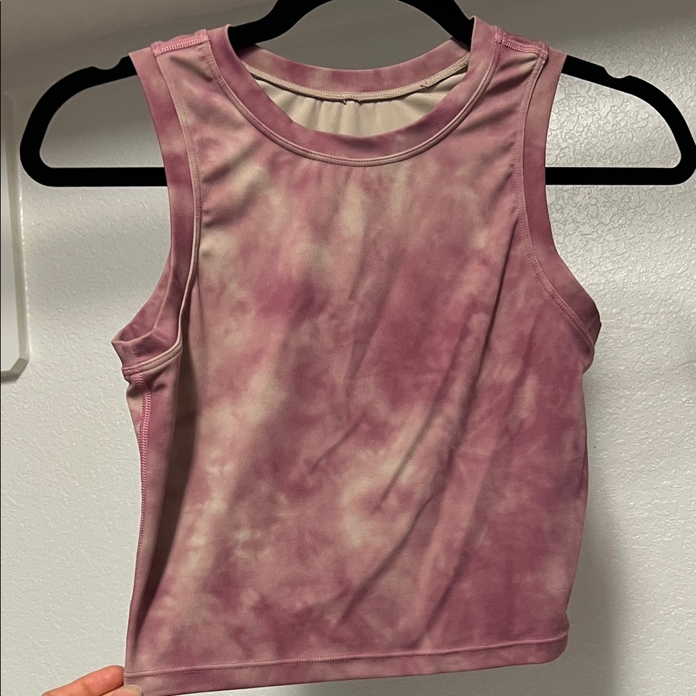 Paragon Fitwear Pink Tie-Dye Tank Top